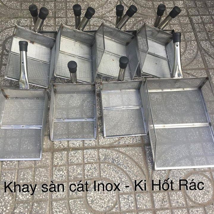 Dụng Cụ Sàn Cát Inox Có Tay Cầm - 2 Kích Thước Lớn Nhỏ 