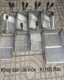 Dụng Cụ Sàn Cát Inox Có Tay Cầm - 2 Kích Thước Lớn Nhỏ 