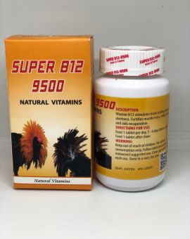 Nuôi B12 9500 Cho Gà Đá - Hủ  100 Viên