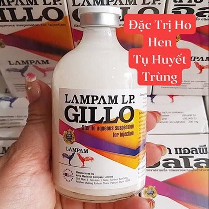 GILLO LAMPAM LỌ 100ML - CHUYÊN NGỪA VÀ TRỊ CHO GÀ CON, GÀ LỚN 